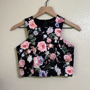 Penelope Tree | floral print crop top